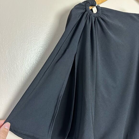 CLEARANCE! Black WHBM One-Shoulder LBD Size 8 EUC - Picture 5 of 6